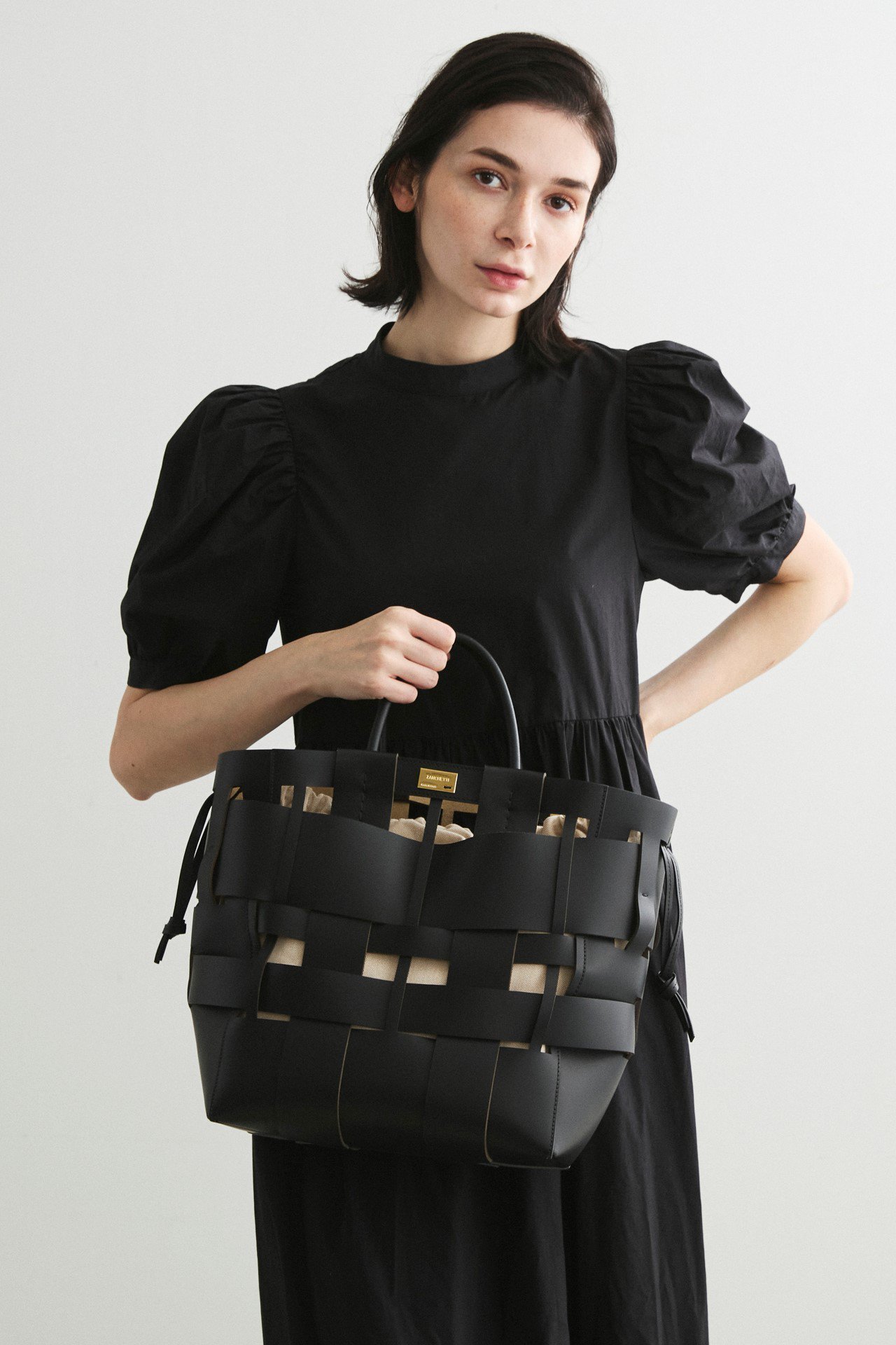【ザンチェッティ/ZANCHETTI】のWOVEN SHOPPER 2WAYバッグ 人気、トレンドファッション・服の通販 founy(ファニー) 　ファッション　Fashion　レディースファッション　Fashion for Women　バッグ　Bags　ショルダー　Shoulder, Shoulder Strap　メッシュ　Mesh, Net Fabric　ランダム　Random, Irregular　エレガント 上品　Elegant　巾着　Drawstring Bag, Kinchaku　other-6|ID: prp329100002535188 ipo3291000000032793288