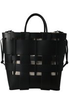 【ザンチェッティ/ZANCHETTI】のWOVEN SHOPPER 2WAYバッグ ブラック|ID: prp329100002535188 ipo3291000000035105152