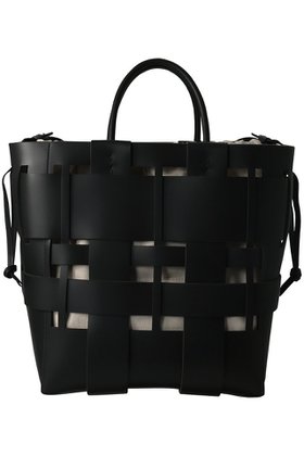 【ザンチェッティ/ZANCHETTI】のWOVEN SHOPPER 2WAYバッグ 人気、トレンドファッション・服の通販 founy(ファニー) ファッション Fashion レディースファッション Fashion for Women バッグ Bags ショルダー Shoulder, Shoulder Strap メッシュ Mesh, Net Fabric ランダム Random, Irregular エレガント 上品 Elegant 巾着 Drawstring Bag, Kinchaku |ID:prp329100002535188