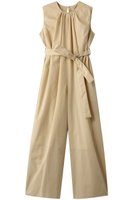 【クラネ/CLANE】のWIDE BOTTOM ALL IN ONE オールインワン 人気、トレンドファッション・服の通販 founy(ファニー) ファッション Fashion レディースファッション Fashion for Women パンツ Pants & Trousers ギャザー Gathered, Ruffled スリット Slit, Slit Detail ノースリーブ Sleeveless, No-Sleeve リボン Ribbon, Bow |ID:prp329100002540628