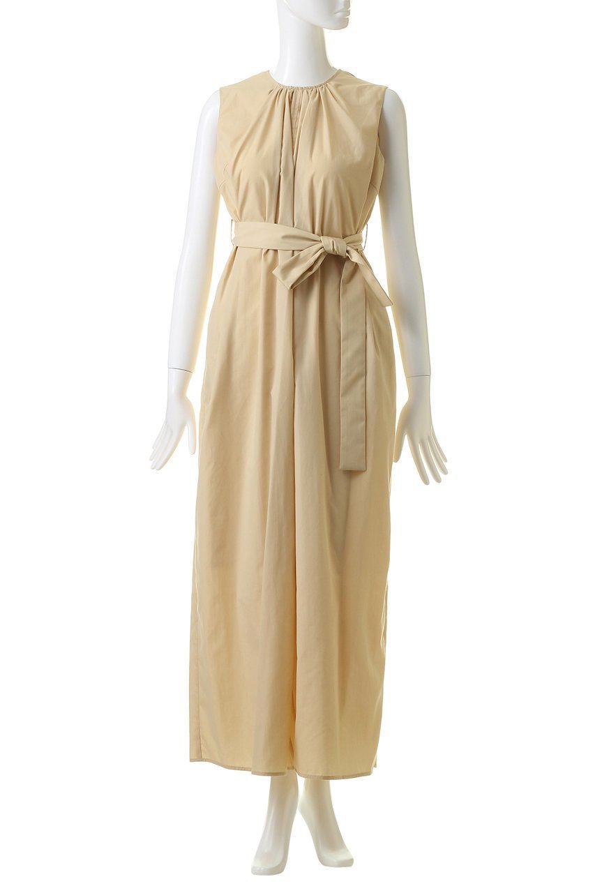 【クラネ/CLANE】のWIDE BOTTOM ALL IN ONE オールインワン 人気、トレンドファッション・服の通販 founy(ファニー) ファッション Fashion レディースファッション Fashion for Women パンツ Pants & Trousers ギャザー Gathered, Ruffled スリット Slit, Slit Detail ノースリーブ Sleeveless, No-Sleeve リボン Ribbon, Bow other-2|ID: prp329100002540628 ipo3291000000035514951