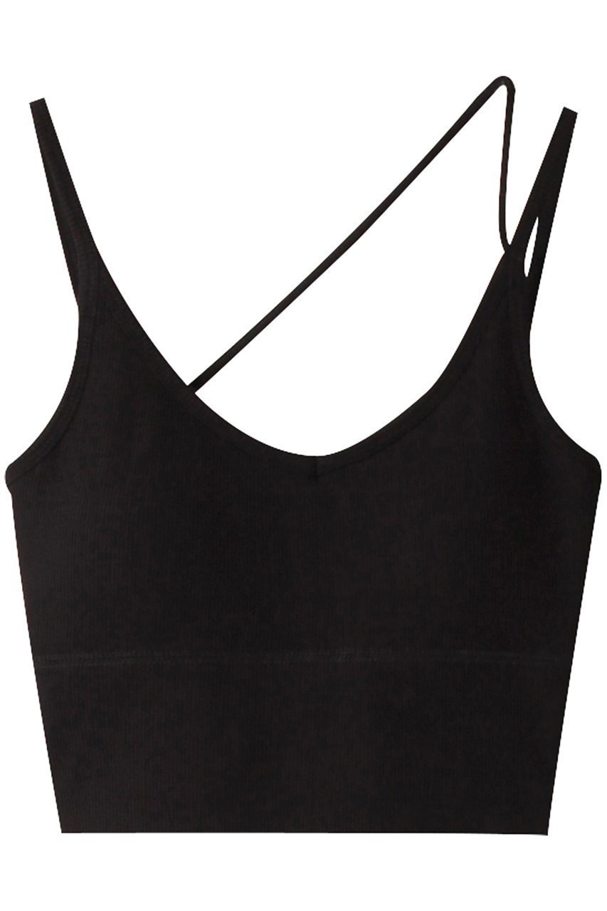 【クラネ/CLANE】のBACK SLANT BRA TOPS ブラトップ インテリア・キッズ・メンズ・レディースファッション・服の通販 founy(ファニー) 　ファッション　Fashion　レディースファッション　Fashion for Women　トップス・カットソー　Cut & Sew Tops　キャミソール&ノースリーブ　Camisoles & Sleeveless Tops　シャツ・ブラウス・オフィスカジュアル　Elegant Blouses & Button-Ups　ロングTシャツ・Tシャツ　Longline T-Shirts & Tees　カットソー・ベーシックTシャツ　Cut-and-Sewn Tops / Stretch Tees & Basics　アシンメトリー　Asymmetrical Style　キャミソール　Camisole, Spaghetti Strap Top　ショルダー　Shoulder, Shoulder Strap　タンク　Tank Top, Sleeveless Top　トレンド　Trend, Trending Now　ブラック|ID: prp329100002540630 ipo3291000000035809451