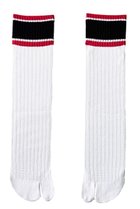 【ダブルアンドエフダブル/w&fw】のメッシュTABIスケーターソックス ブラック×レッド|ID: prp329100002540670 ipo3291000000035536794