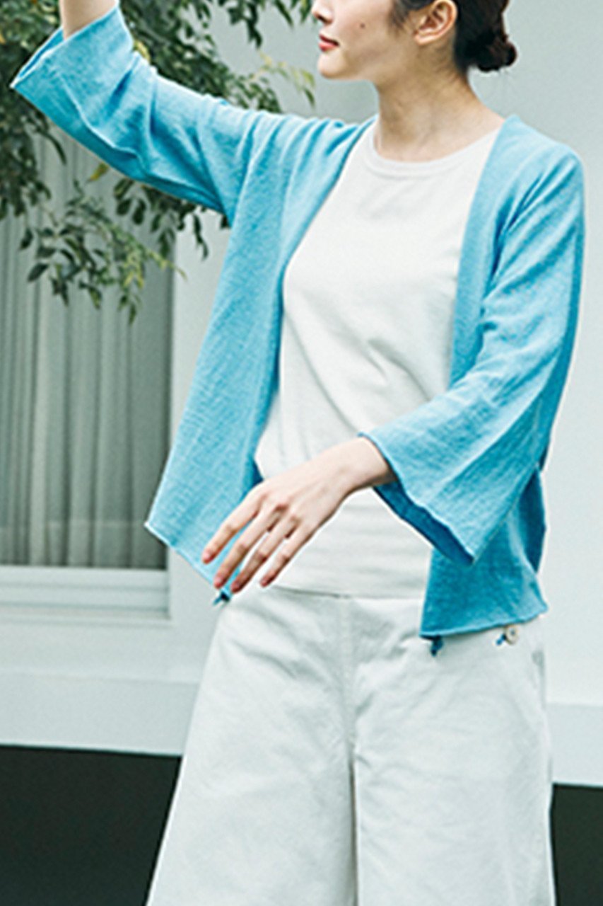 【プリスティン/PRISTINE】のペーパーコットン7分袖ボレロ染 人気、トレンドファッション・服の通販 founy(ファニー) 　ファッション　Fashion　レディースファッション　Fashion for Women　トップス・カットソー　Cut & Sew Tops　ニット　Knit Tops & Sweaters　カーディガン・羽織り　Layered Style Cardigans　カーディガン　Cardigan, Knitwear　ペーパー　Paper, Kraft Paper　ボレロ　Bolero, Short Cardigan　夏　Summer　other-6|ID: prp329100002545036 ipo3291000000032964167