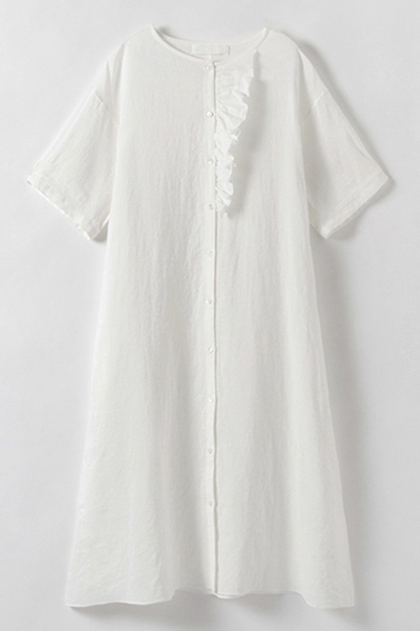 【プリスティン/PRISTINE】のCL平織フリルワンピース 人気、トレンドファッション・服の通販 founy(ファニー) 　ファッション　Fashion　レディースファッション　WOMEN　ワンピース　Dress　チュニック　Tunic　チュニック　Tunic　フリル　Frills　リネン　Linen　夏　Summer　other-6|ID: prp329100002545043 ipo3291000000031423044