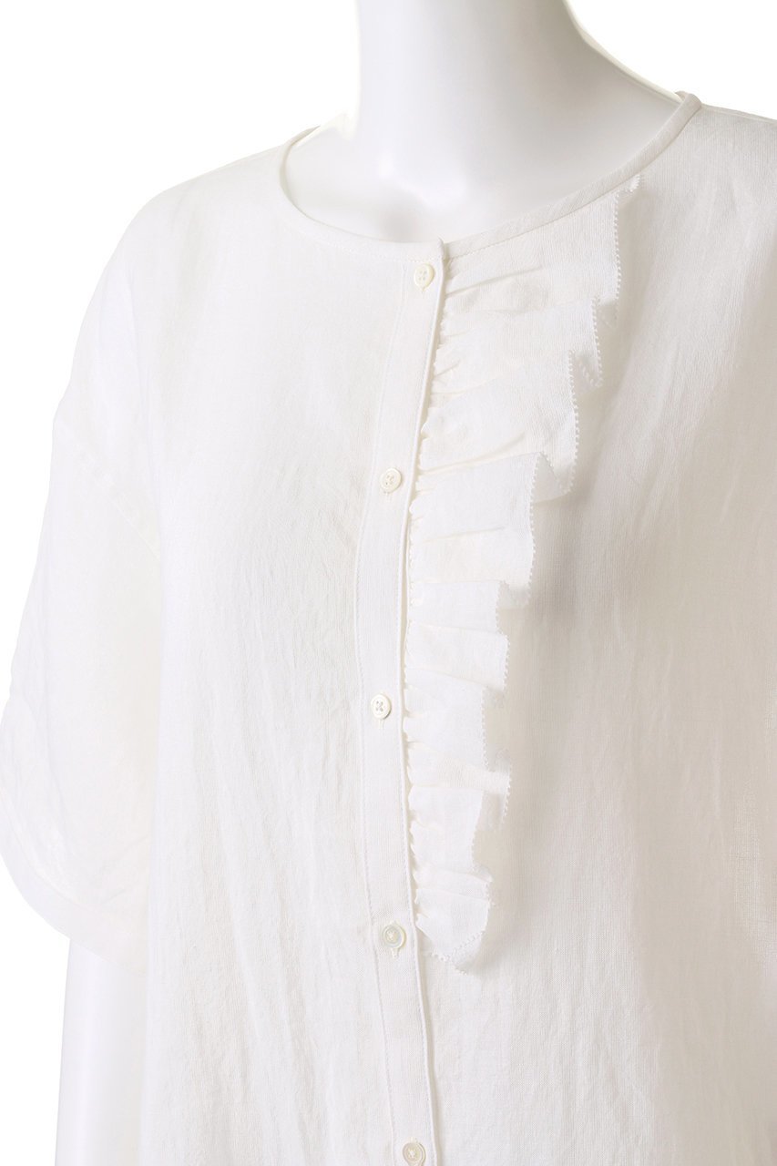 【プリスティン/PRISTINE】のCL平織フリルワンピース 人気、トレンドファッション・服の通販 founy(ファニー) 　ファッション　Fashion　レディースファッション　Fashion for Women　ワンピース　Dresses　チュニック　Tunic Tops & Dresses　チュニック　Tunic, Long Top　フリル　Frill, Ruffle　リネン　Linen, Linen Fabric　夏　Summer　other-5|ID: prp329100002545043 ipo3291000000032903882