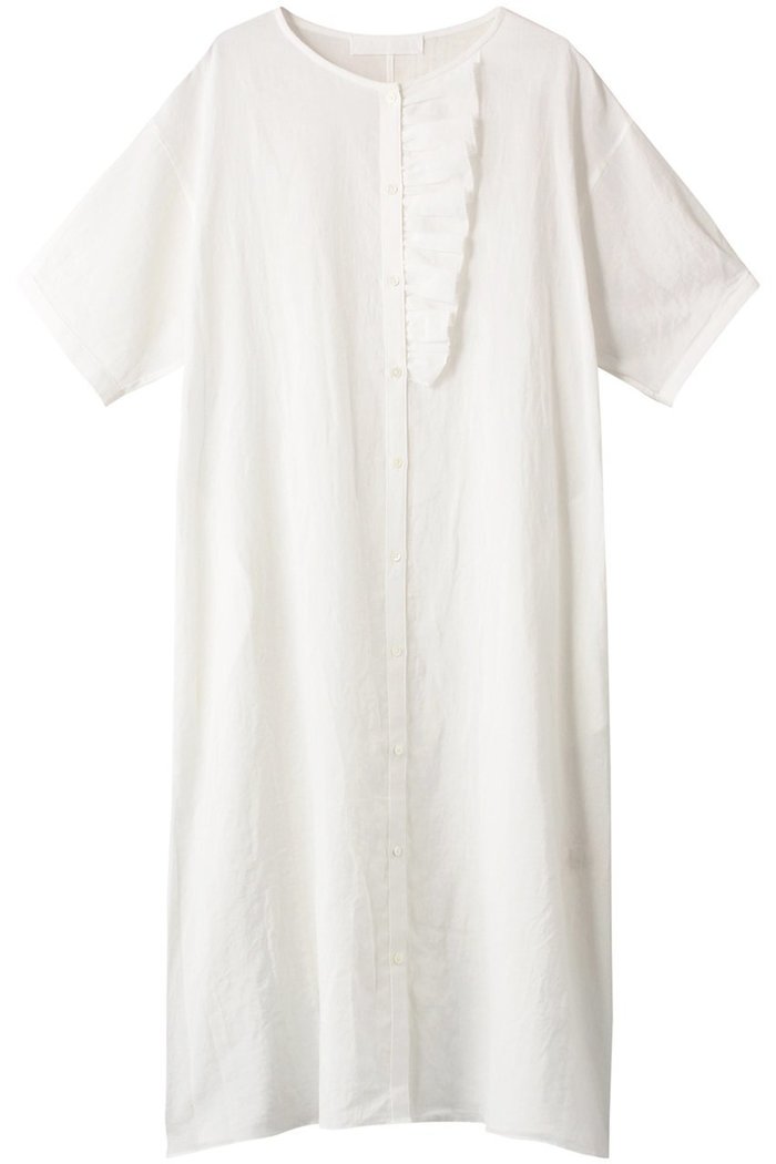 【プリスティン/PRISTINE】のCL平織フリルワンピース インテリア・キッズ・メンズ・レディースファッション・服の通販 founy(ファウニー) https://founy.com/ ファッション Fashion レディースファッション Fashion for Women ワンピース Dresses チュニック Tunic Tops & Dresses チュニック Tunic, Long Top フリル Frill, Ruffle リネン Linen, Linen Fabric 夏 Summer |ID: prp329100002545043 ipo3291000000036672780