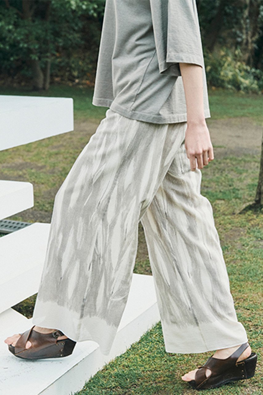 【プリスティン/PRISTINE】の笹の葉プリントパンツ 人気、トレンドファッション・服の通販 founy(ファニー) 　ファッション　Fashion　レディースファッション　Fashion for Women　パンツ　Pants & Trousers　ギャザー　Gathered, Ruffled　サマー　Summer, Summer Style　プリント　Print, Printed Pattern　リラックス　Relax, Relaxed Fit　夏　Summer　other-6|ID: prp329100002545046 ipo3291000000032831168