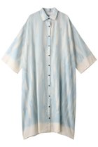 【プリスティン/PRISTINE】の笹の葉プリントシャツOP ブルー|ID: prp329100002545047 ipo3291000000035738556