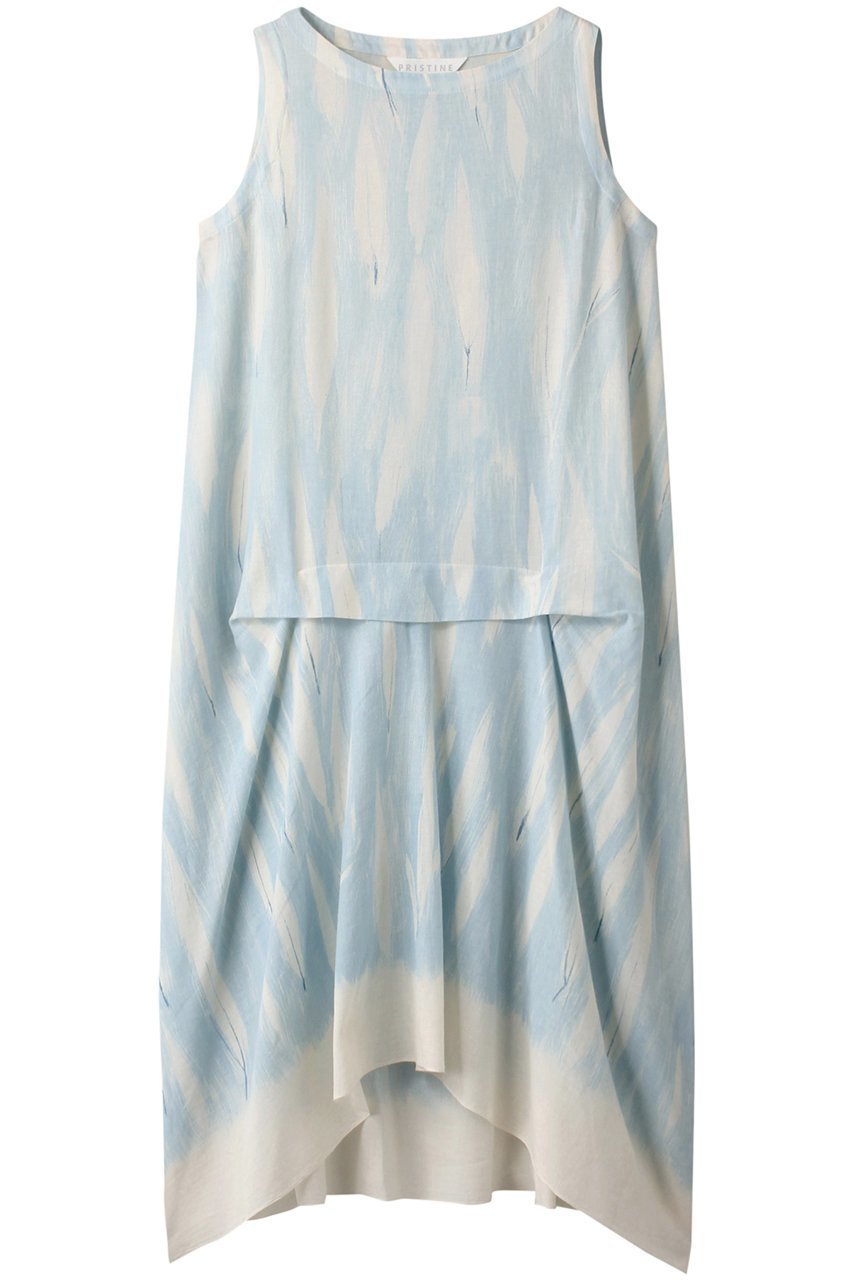 【プリスティン/PRISTINE】の笹の葉プリントタックOP 人気、トレンドファッション・服の通販 founy(ファニー) 　ファッション　Fashion　レディースファッション　Fashion for Women　ワンピース　Dresses　チュニック　Tunic Tops & Dresses　カッティング　Cutting Detail　サマー　Summer, Summer Style　チュニック　Tunic, Long Top　ドレープ　Drape, Draping Fabric　プリント　Print, Printed Pattern　ヘムライン　Hemline, Bottom Cut　夏　Summer　 other-1|ID: prp329100002545048 ipo3291000000032903912