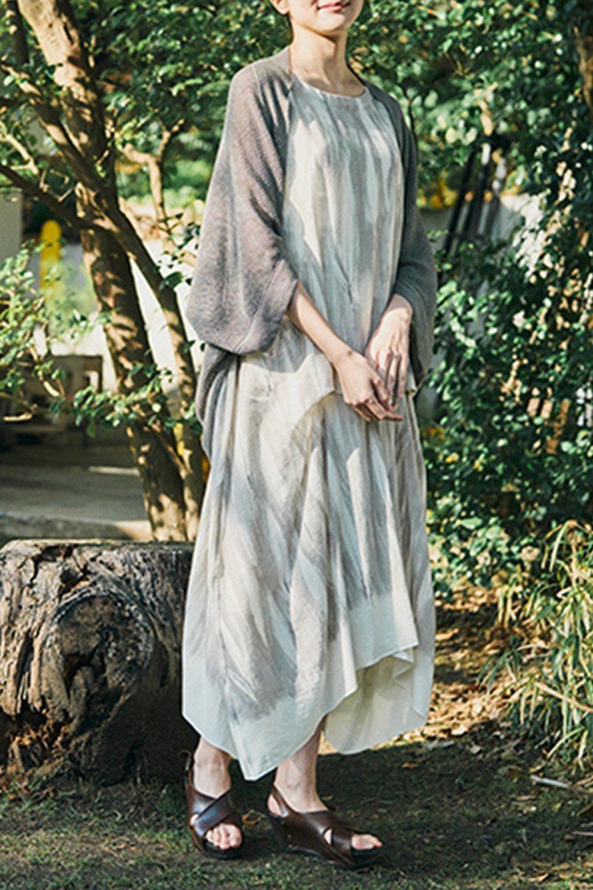 【プリスティン/PRISTINE】の笹の葉プリントタックOP 人気、トレンドファッション・服の通販 founy(ファニー) 　ファッション　Fashion　レディースファッション　Fashion for Women　ワンピース　Dresses　チュニック　Tunic Tops & Dresses　カッティング　Cutting Detail　サマー　Summer, Summer Style　チュニック　Tunic, Long Top　ドレープ　Drape, Draping Fabric　プリント　Print, Printed Pattern　ヘムライン　Hemline, Bottom Cut　夏　Summer　other-6|ID: prp329100002545048 ipo3291000000032903931