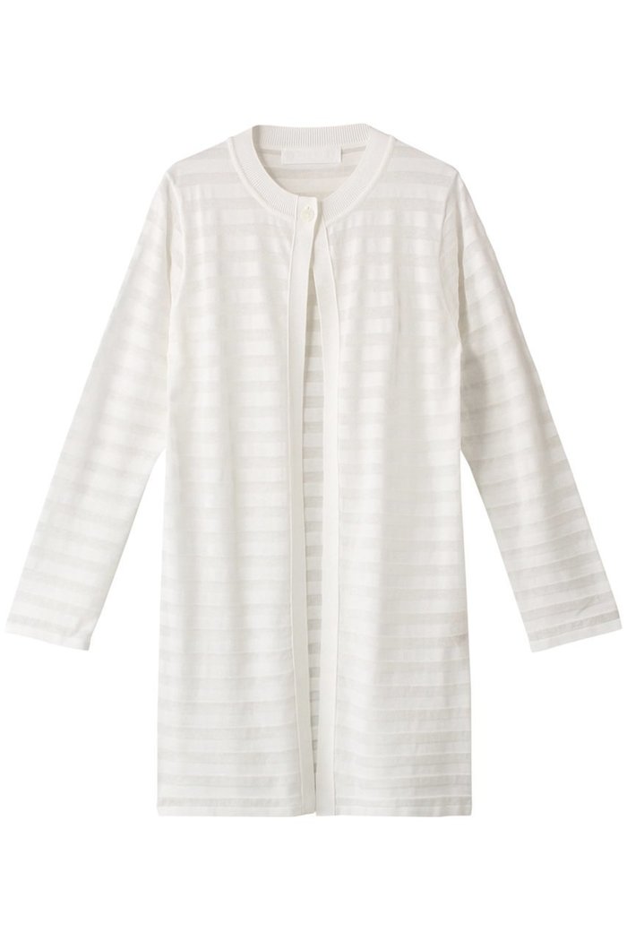 【プリスティン/PRISTINE】のフロストボーダーカーデ インテリア・キッズ・メンズ・レディースファッション・服の通販 founy(ファニー) https://founy.com/ ファッション Fashion レディースファッション Fashion for Women トップス・カットソー Cut & Sew Tops ニット Knit Tops & Sweaters カジュアルプルオーバー・ニットトップス Pullovers & Knit Tops / Casual Pullovers おすすめ Recommended / Our Picks なめらか Smooth, Silky Texture カーディガン Cardigan, Knitwear ボーダー Border, Stripe 夏 Summer 羽織 Haori, Light Jacket |ID: prp329100002545049 ipo3291000000036760585