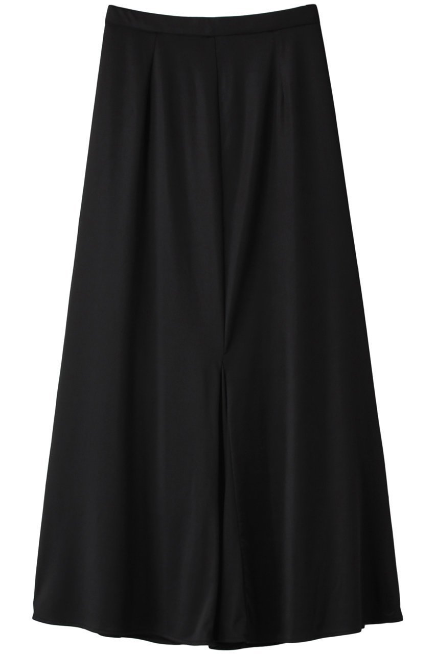【クラネ/CLANE】のW FACE FLARE SKIRT スカート インテリア・キッズ・メンズ・レディースファッション・服の通販 founy(ファニー) 　ファッション　Fashion　レディースファッション　WOMEN　スカート　Skirt　ロングスカート　Long Skirt　とろみ　Thickness　サンダル　Sandals　ダブル　Double　フィット　Fit　フェイス　Face　フレア　Flare　リラックス　Relax　ロング　Long　エレガント 上品　Elegant　ブラック|ID: prp329100002547294 ipo3291000000020668700