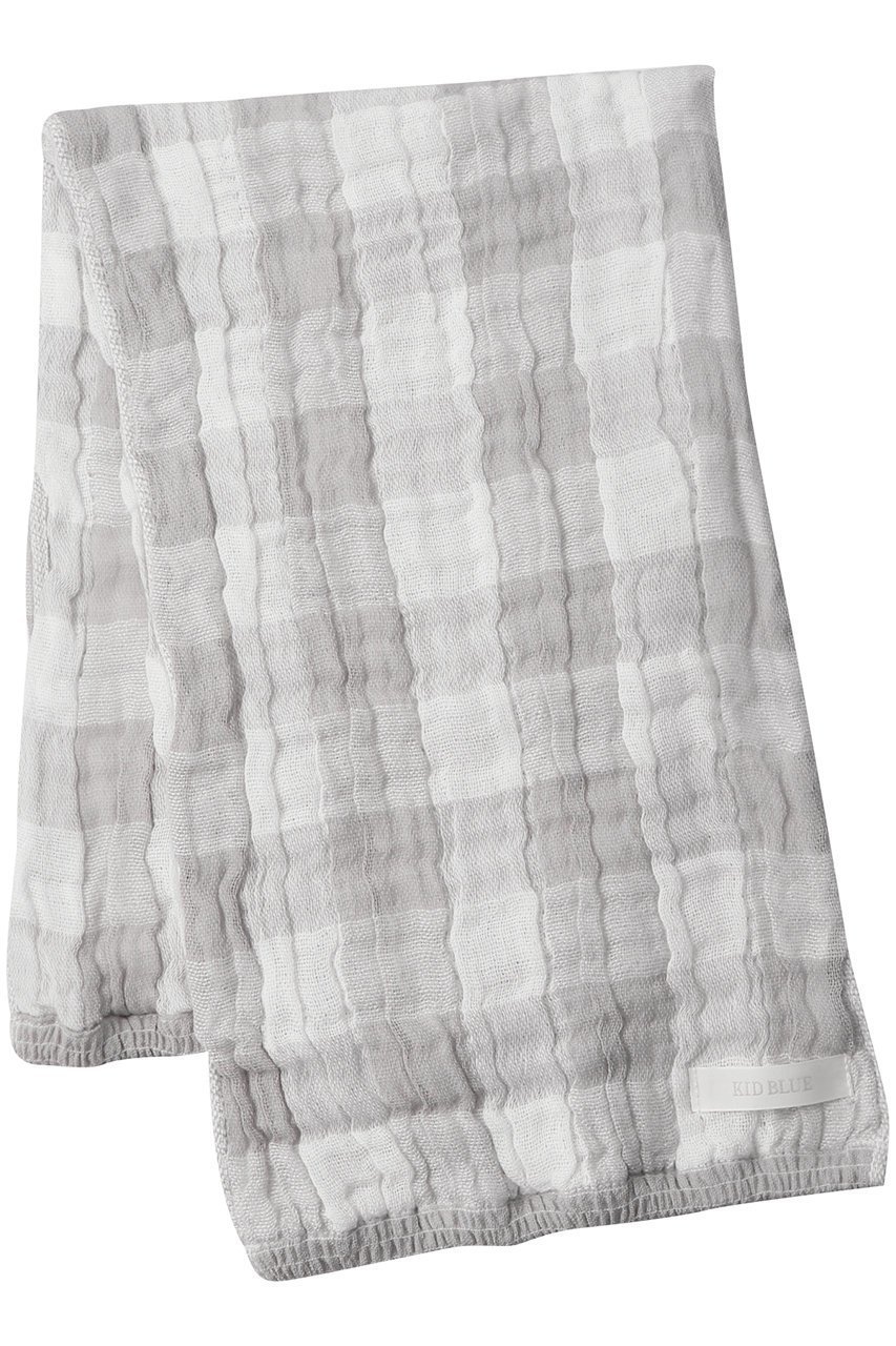 【キッドブルー/KID BLUE / GOODS】の22ふわふわガーゼギンガムフェイスタオル インテリア・キッズ・メンズ・レディースファッション・服の通販 founy(ファニー) おすすめ Recommended / Our Picks ギンガム Gingham, Gingham Fabric シャーリング Shirring, Ruched タオル Towel, Bath Towel チェック Check, Plaid, Tartan 吸水 Absorbent, Quick-Dry ライトグレー|ID: prp329100002549434 ipo3291000000033668144