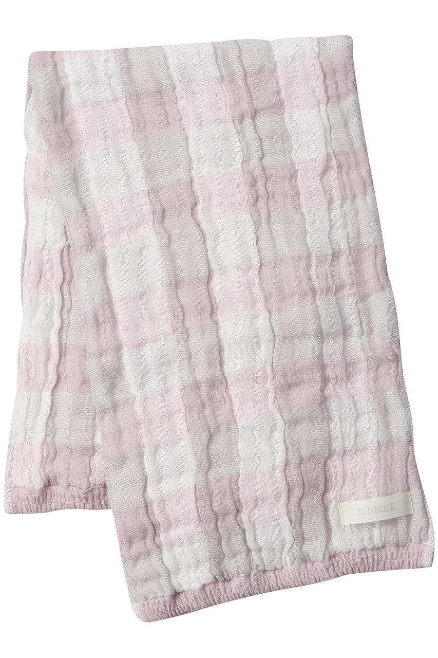 【キッドブルー/KID BLUE / GOODS】の22ふわふわガーゼギンガムフェイスタオル インテリア・キッズ・メンズ・レディースファッション・服の通販 founy(ファニー) 　おすすめ　Recommended / Our Picks　ギンガム　Gingham, Gingham Fabric　シャーリング　Shirring, Ruched　タオル　Towel, Bath Towel　チェック　Check, Plaid, Tartan　吸水　Absorbent, Quick-Dry　ピンク|ID: prp329100002549434 ipo3291000000036184981