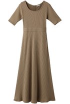 【クラネ/CLANE】のRIB CIRCULAR ONE PIECE シャツワンピース ベージュ|ID: prp329100002556408 ipo3291000000036070509