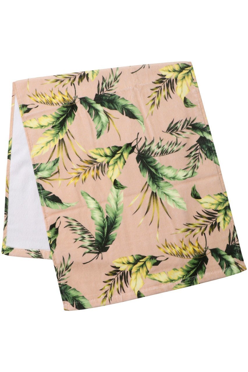 【レイール/Reir / GOODS】のTropical Leaf フェイスタオル インテリア・キッズ・メンズ・レディースファッション・服の通販 founy(ファニー) 　おすすめ　Recommend　アウトドア　Outdoor　スポーツ　Sports　タオル　Towel　ビーチ　Beach　フェイス　Face　プリント　Print　吸水　Water Absorption　夏　Summer　ピンク|ID: prp329100002569025 ipo3291000000029973750