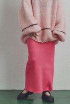 【ローズバッド/ROSE BUD】のリブニットスカート ピンク|ID:prp329100002570721