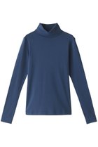 【スリー ドッツ/three dots】のオーガニックコットンタートルネック カームブルー|ID: prp329100002600698 ipo3291000000032837169