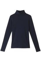 【スリー ドッツ/three dots】のオーガニックコットンタートルネック ネイビー|ID: prp329100002600698 ipo3291000000032837175