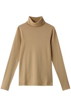 【スリー ドッツ/three dots】のオーガニックコットンタートルネック ライトキャメル|ID: prp329100002600698 ipo3291000000032837181