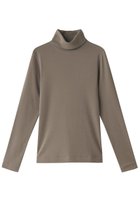 【スリー ドッツ/three dots】のオーガニックコットンタートルネック ブラウン|ID: prp329100002600698 ipo3291000000036661252