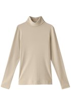 【スリー ドッツ/three dots】のオーガニックコットンタートルネック ベージュ|ID: prp329100002600698 ipo3291000000036974251