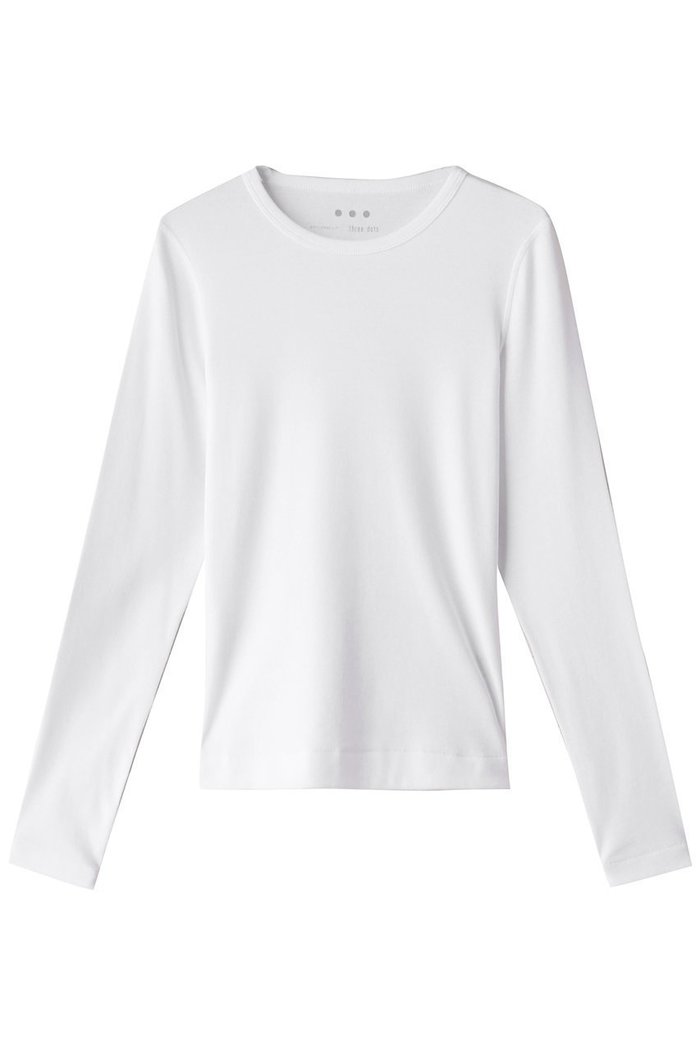 【スリー ドッツ/three dots】のオーガニックコットンロングスリーブ/アレックス インテリア・キッズ・メンズ・レディースファッション・服の通販 founy(ファニー) https://founy.com/ ファッション Fashion レディースファッション Fashion for Women トップス・カットソー Cut & Sew Tops シャツ・ブラウス・オフィスカジュアル Elegant Blouses & Button-Ups ロングTシャツ・Tシャツ Longline T-Shirts & Tees カットソー・ベーシックTシャツ Cut-and-Sewn Tops / Stretch Tees & Basics インナー Innerwear シンプル Simple, Minimal スリーブ Sleeve, Long Sleeve / Short Sleeve フィット Fit, Slim Fit ロング Long, Long-Length 長袖 Long Sleeve, Full Sleeve |ID: prp329100002600699 ipo3291000000032891682