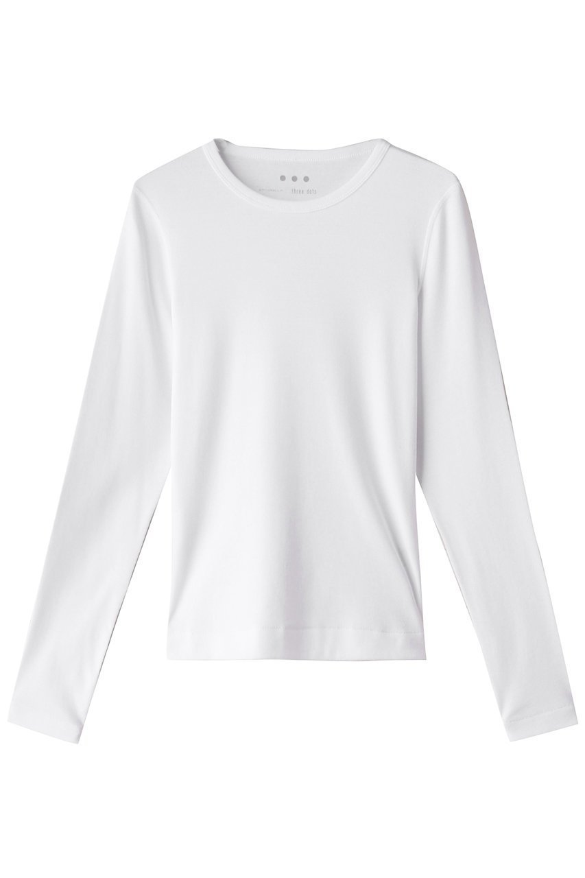 【スリー ドッツ/three dots】のオーガニックコットンロングスリーブ/アレックス 人気、トレンドファッション・服の通販 founy(ファニー) 　ファッション　Fashion　レディースファッション　Fashion for Women　トップス・カットソー　Cut & Sew Tops　シャツ・ブラウス・オフィスカジュアル　Elegant Blouses & Button-Ups　ロングTシャツ・Tシャツ　Longline T-Shirts & Tees　カットソー・ベーシックTシャツ　Cut-and-Sewn Tops / Stretch Tees & Basics　インナー　Innerwear　シンプル　Simple, Minimal　スリーブ　Sleeve, Long Sleeve / Short Sleeve　フィット　Fit, Slim Fit　ロング　Long, Long-Length　長袖　Long Sleeve, Full Sleeve　 other-1|ID: prp329100002600699 ipo3291000000032891682