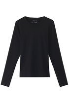 【スリー ドッツ/three dots】のオーガニックコットンロングスリーブ/アレックス ブラック|ID: prp329100002600699 ipo3291000000032891690