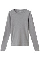 【スリー ドッツ/three dots】のオーガニックコットンロングスリーブ/アレックス グレー|ID: prp329100002600699 ipo3291000000033964260