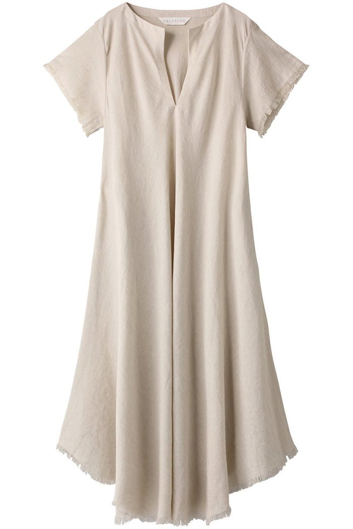 【プリスティン/PRISTINE】のCL平織フリンジワンピース インテリア・キッズ・メンズ・レディースファッション・服の通販 founy(ファニー) https://founy.com/ ファッション Fashion レディースファッション Fashion for Women ワンピース Dresses チュニック Tunic Tops & Dresses サマー Summer, Summer Style チュニック Tunic, Long Top フリンジ Fringe, Tassel リネン Linen, Linen Fabric ロング Long, Long-Length 夏 Summer |ID: prp329100002608522 ipo3291000000036070517