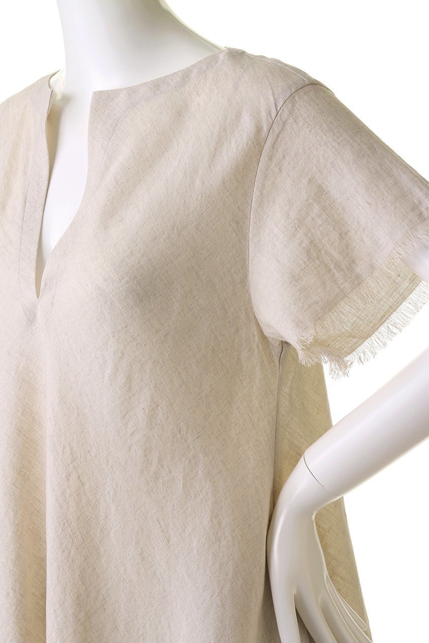 【プリスティン/PRISTINE】のCL平織フリンジワンピース 人気、トレンドファッション・服の通販 founy(ファニー) 　ファッション　Fashion　レディースファッション　Fashion for Women　ワンピース　Dresses　チュニック　Tunic Tops & Dresses　サマー　Summer, Summer Style　チュニック　Tunic, Long Top　フリンジ　Fringe, Tassel　リネン　Linen, Linen Fabric　ロング　Long, Long-Length　夏　Summer　other-5|ID: prp329100002608522 ipo3291000000036654004