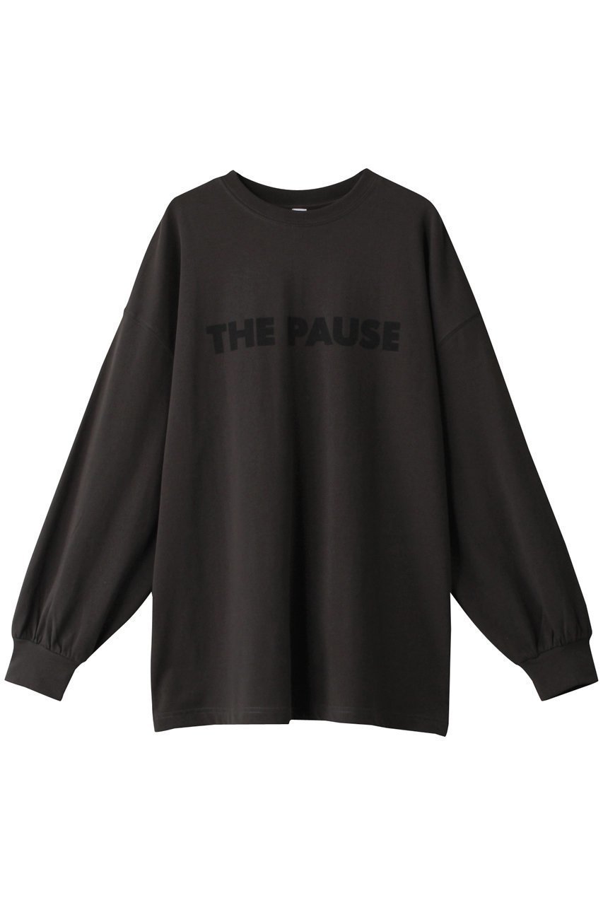【ウィムガゼット/Whim Gazette】の【THE PAUSE】THE PAUSE ロンT インテリア・キッズ・メンズ・レディースファッション・服の通販 founy(ファニー) 　ファッション　Fashion　レディースファッション　Fashion for Women　トップス・カットソー　Cut & Sew Tops　シャツ・ブラウス・オフィスカジュアル　Elegant Blouses & Button-Ups　ロングTシャツ・Tシャツ　Longline T-Shirts & Tees　カットソー・ベーシックTシャツ　Cut-and-Sewn Tops / Stretch Tees & Basics　カットソー　Cut and Sewn Top　シンプル　Simple, Minimal　スタイリッシュ　Stylish, Fashionable　スリーブ　Sleeve, Long Sleeve / Short Sleeve　バランス　Balance, Style Balance　ベーシック　Basic, Essential　モノトーン　Monotone, Black and White　ルーズ　Loose, Oversized　ロング　Long, Long-Length　チャコールグレー|ID: prp329100002611761 ipo3291000000032813524