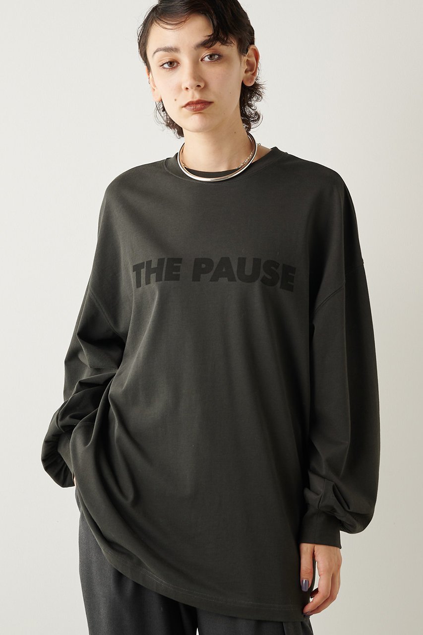 【ウィムガゼット/Whim Gazette】の【THE PAUSE】THE PAUSE ロンT 人気、トレンドファッション・服の通販 founy(ファニー) 　ファッション　Fashion　レディースファッション　Fashion for Women　トップス・カットソー　Cut & Sew Tops　シャツ・ブラウス・オフィスカジュアル　Elegant Blouses & Button-Ups　ロングTシャツ・Tシャツ　Longline T-Shirts & Tees　カットソー・ベーシックTシャツ　Cut-and-Sewn Tops / Stretch Tees & Basics　カットソー　Cut and Sewn Top　シンプル　Simple, Minimal　スタイリッシュ　Stylish, Fashionable　スリーブ　Sleeve, Long Sleeve / Short Sleeve　バランス　Balance, Style Balance　ベーシック　Basic, Essential　モノトーン　Monotone, Black and White　ルーズ　Loose, Oversized　ロング　Long, Long-Length　other-7|ID: prp329100002611761 ipo3291000000032813530