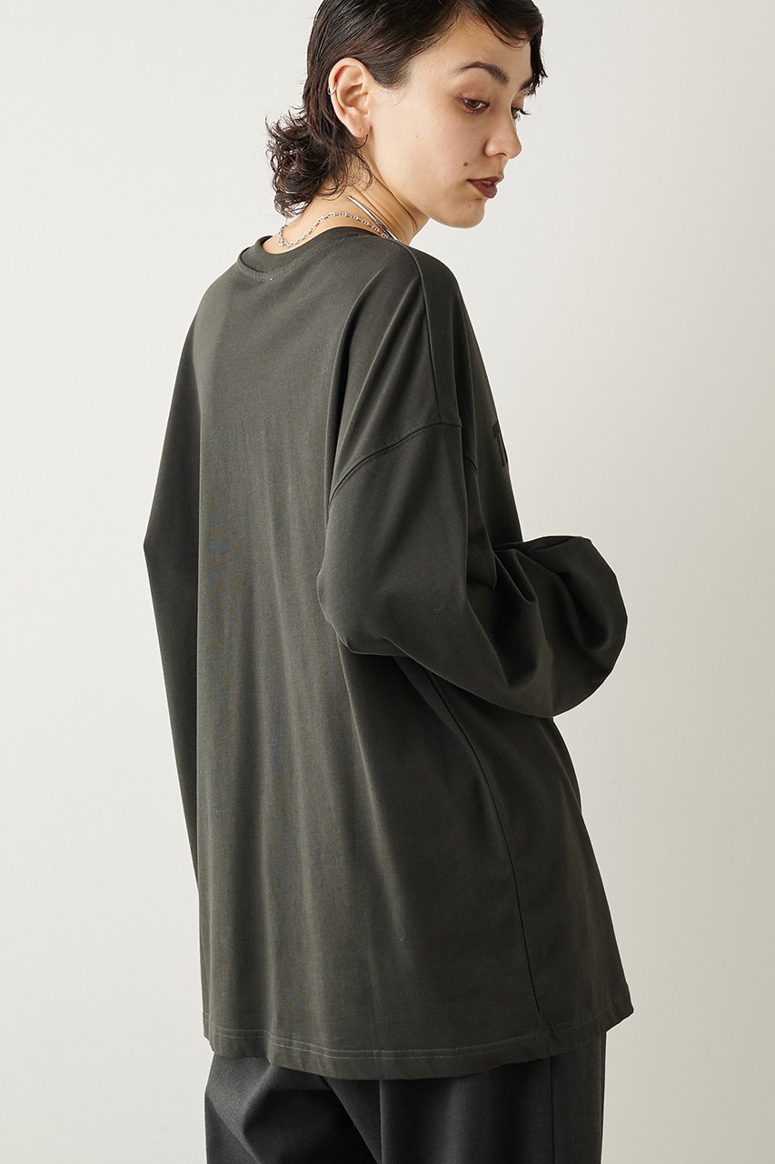 【ウィムガゼット/Whim Gazette】の【THE PAUSE】THE PAUSE ロンT 人気、トレンドファッション・服の通販 founy(ファニー) 　ファッション　Fashion　レディースファッション　Fashion for Women　トップス・カットソー　Cut & Sew Tops　シャツ・ブラウス・オフィスカジュアル　Elegant Blouses & Button-Ups　ロングTシャツ・Tシャツ　Longline T-Shirts & Tees　カットソー・ベーシックTシャツ　Cut-and-Sewn Tops / Stretch Tees & Basics　カットソー　Cut and Sewn Top　シンプル　Simple, Minimal　スタイリッシュ　Stylish, Fashionable　スリーブ　Sleeve, Long Sleeve / Short Sleeve　バランス　Balance, Style Balance　ベーシック　Basic, Essential　モノトーン　Monotone, Black and White　ルーズ　Loose, Oversized　ロング　Long, Long-Length　other-8|ID: prp329100002611761 ipo3291000000032813531