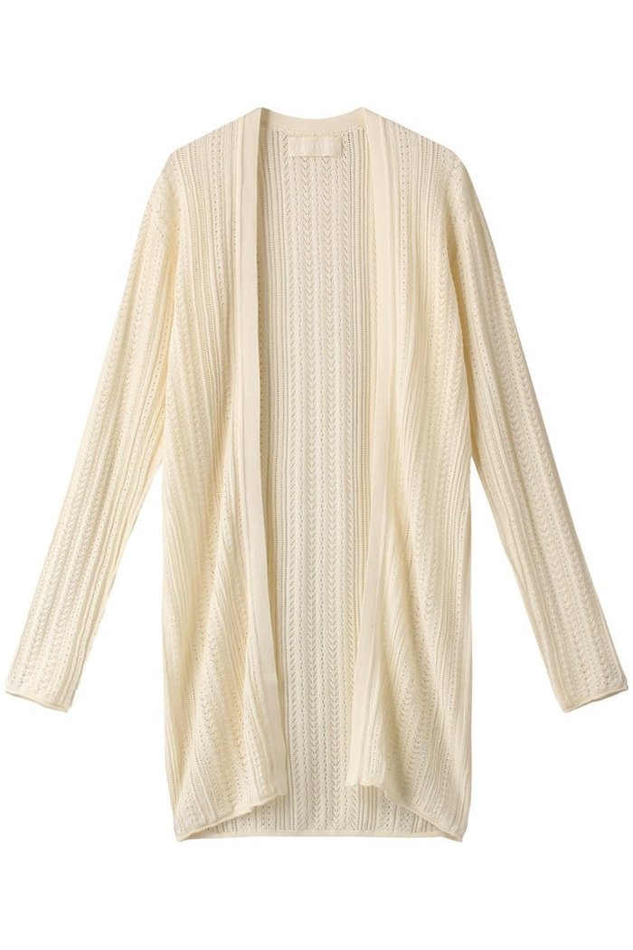 【プリスティン/PRISTINE】の和紙コットンシルク透かし編みカーデ インテリア・キッズ・メンズ・レディースファッション・服の通販 founy(ファニー) https://founy.com/ ファッション Fashion レディースファッション Fashion for Women トップス・カットソー Cut & Sew Tops ニット Knit Tops & Sweaters カーディガン・羽織り Layered Style Cardigans カーディガン Cardigan, Knitwear シルク Silk, 100% Silk ワンポイント One Point, Statement Accent エレガント 上品 Elegant 夏 Summer 秋 Autumn 透かし Cut-Out, Lacework |ID: prp329100002628686 ipo3291000000036224688