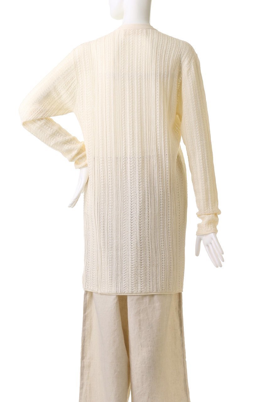 【プリスティン/PRISTINE】の和紙コットンシルク透かし編みカーデ 人気、トレンドファッション・服の通販 founy(ファニー) 　ファッション　Fashion　レディースファッション　Fashion for Women　トップス・カットソー　Cut & Sew Tops　ニット　Knit Tops & Sweaters　カーディガン・羽織り　Layered Style Cardigans　カーディガン　Cardigan, Knitwear　シルク　Silk, 100% Silk　ワンポイント　One Point, Statement Accent　エレガント 上品　Elegant　夏　Summer　秋　Autumn　透かし　Cut-Out, Lacework　other-4|ID: prp329100002628686 ipo3291000000036906671