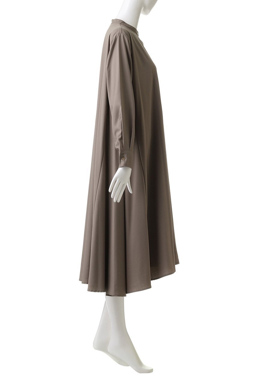 【ミズイロ インド/mizuiro ind】のT/Rスタンドカラーフレアシャツワンピース 人気、トレンドファッション・服の通販 founy(ファニー) 　ファッション　Fashion　レディースファッション　Fashion for Women　ワンピース　Dresses　シャツワンピース / 1枚で着映えコーデ　Shirt Dresses　チュニック　Tunic Tops & Dresses　スタンド　Stand Collar, Upright Stand　チュニック　Tunic, Long Top　フレア　Flare, Flared　ロング　Long, Long-Length　定番　Standard, Basic Item　A/W・秋冬　Autumn/Winter　other-3|ID: prp329100002651724 ipo3291000000032904034