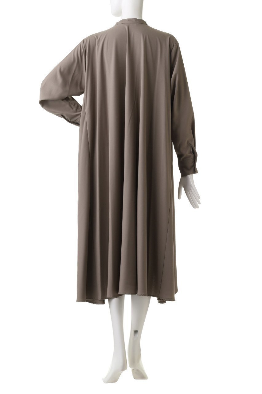 【ミズイロ インド/mizuiro ind】のT/Rスタンドカラーフレアシャツワンピース 人気、トレンドファッション・服の通販 founy(ファニー) 　ファッション　Fashion　レディースファッション　Fashion for Women　ワンピース　Dresses　シャツワンピース / 1枚で着映えコーデ　Shirt Dresses　チュニック　Tunic Tops & Dresses　スタンド　Stand Collar, Upright Stand　チュニック　Tunic, Long Top　フレア　Flare, Flared　ロング　Long, Long-Length　定番　Standard, Basic Item　A/W・秋冬　Autumn/Winter　other-4|ID: prp329100002651724 ipo3291000000032904037