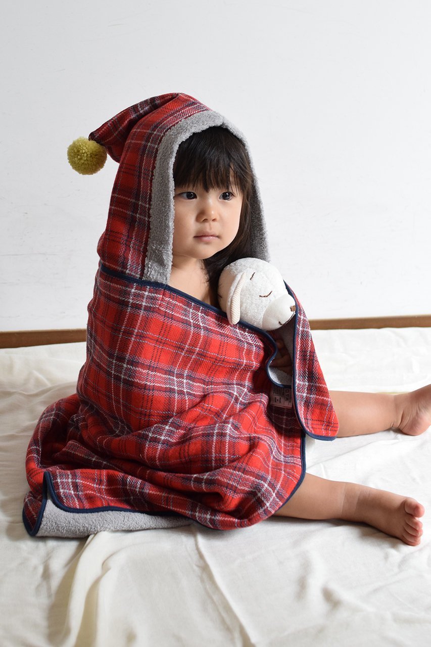 【コンテックス/kontex / KIDS】の【KIDS】タータンチェックフードバスタオル 人気、トレンドファッション・服の通販 founy(ファニー) 　ファッション　Fashion　キッズファッション　Fashion for Kids　おすすめ　Recommended / Our Picks　タオル　Towel, Bath Towel　バイアス　Bias, Diagonal Cut　ビビッド　Vivid, Bright Tone　ベビー　Baby, Babywear　定番　Standard, Basic Item　other-5|ID: prp329100002651775 ipo3291000000036191273