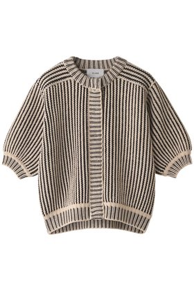 【クラネ/CLANE】 STRIPE CABLE HALF SLEEVE CD人気、トレンドファッション・服の通販 founy(ファニー) ファッション Fashion レディースファッション Fashion for Women トップス・カットソー Cut & Sew Tops ニット Knit Tops & Sweaters カーディガン・羽織り Layered Style Cardigans カーディガン Cardigan, Knitwear クラシカル Classical, Vintage-Inspired ストライプ Stripe, Striped Pattern スリーブ Sleeve, Long Sleeve / Short Sleeve タートルネック Turtleneck, High Neck |ID:prp329100002664585