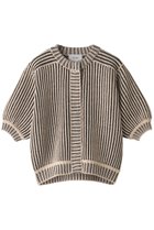 【クラネ/CLANE】のSTRIPE CABLE HALF SLEEVE CD 人気、トレンドファッション・服の通販 founy(ファニー) ファッション Fashion レディースファッション Fashion for Women トップス・カットソー Cut & Sew Tops ニット Knit Tops & Sweaters カーディガン・羽織り Layered Style Cardigans カーディガン Cardigan, Knitwear クラシカル Classical, Vintage-Inspired ストライプ Stripe, Striped Pattern スリーブ Sleeve, Long Sleeve / Short Sleeve タートルネック Turtleneck, High Neck thumbnail アイボリー|ID: prp329100002664585 ipo3291000000035963065