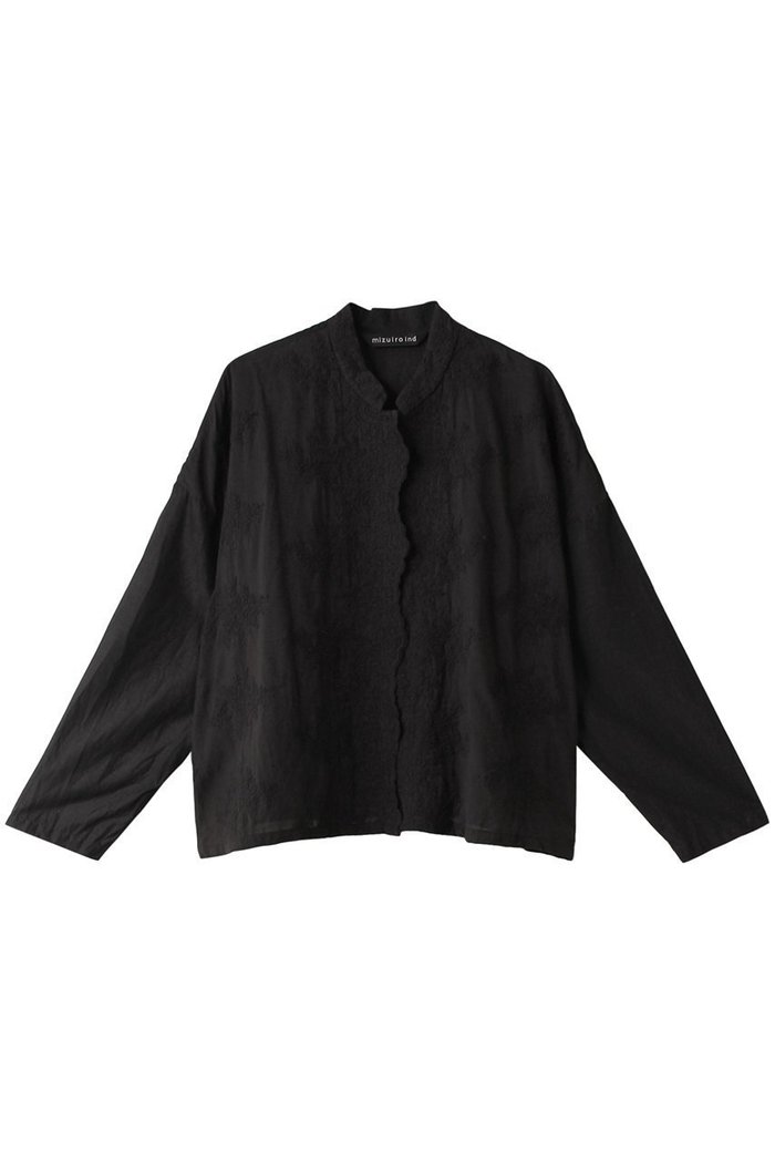 【ミズイロ インド/mizuiro ind】のスタンドカラーレースワイドシャツ インテリア・キッズ・メンズ・レディースファッション・服の通販 founy(ファニー) https://founy.com/ ファッション Fashion レディースファッション Fashion for Women トップス・カットソー Cut & Sew Tops シャツ・ブラウス・オフィスカジュアル Elegant Blouses & Button-Ups ショート Short, Short Length スタンド Stand Collar, Upright Stand スリーブ Sleeve, Long Sleeve / Short Sleeve バランス Balance, Style Balance レース Lace, Lace Fabric ワイド Wide, Wide Fit ヴィンテージ Vintage Style |ID: prp329100002664587 ipo3291000000036402883