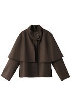 【アドーア/ADORE】のライトリバーケープ付きノーカラージャケット 人気、トレンドファッション・服の通販 founy(ファニー) ファッション Fashion レディースファッション Fashion for Women アウター Coat / Outerwear Collection レディースジャケット・軽アウター Jackets ノーカラージャケット / シンプル上品コーデ Collarless Jackets クラシカル Classical, Vintage-Inspired シンプル Simple, Minimal ジャケット Jacket, Outerwear thumbnail ブラウン|ID: prp329100002667199 ipo3291000000032913450