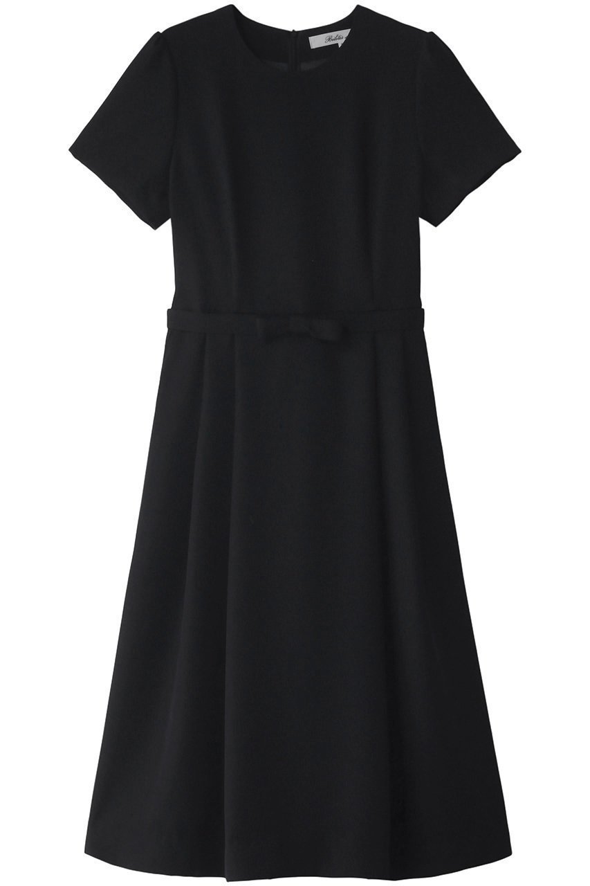 【ビリティス ディセッタン/Bilitis dix-sept ans】の【別注】リボンベルト付きドレス インテリア・キッズ・メンズ・レディースファッション・服の通販 founy(ファニー) 　ファッション　Fashion　レディースファッション　Fashion for Women　ワンピース　Dresses　フォーマル・パーティードレス・結婚式用ドレス　Elegant & Casual Dresses　チュニック　Tunic Tops & Dresses　ベルト&ウエストマーク　Belts & Waist Accessories　エレガント 上品　Elegant　オケージョン　Occasion Wear　クラシカル　Classical, Vintage-Inspired　シンプル　Simple, Minimal　ジュエリー　Jewelry, Accessories　チュニック　Tunic, Long Top　ドレス　Dress, One-Piece　リボン　Ribbon, Bow　別注　Limited Edition, Custom Order　ブラック|ID: prp329100002686903 ipo3291000000036753705