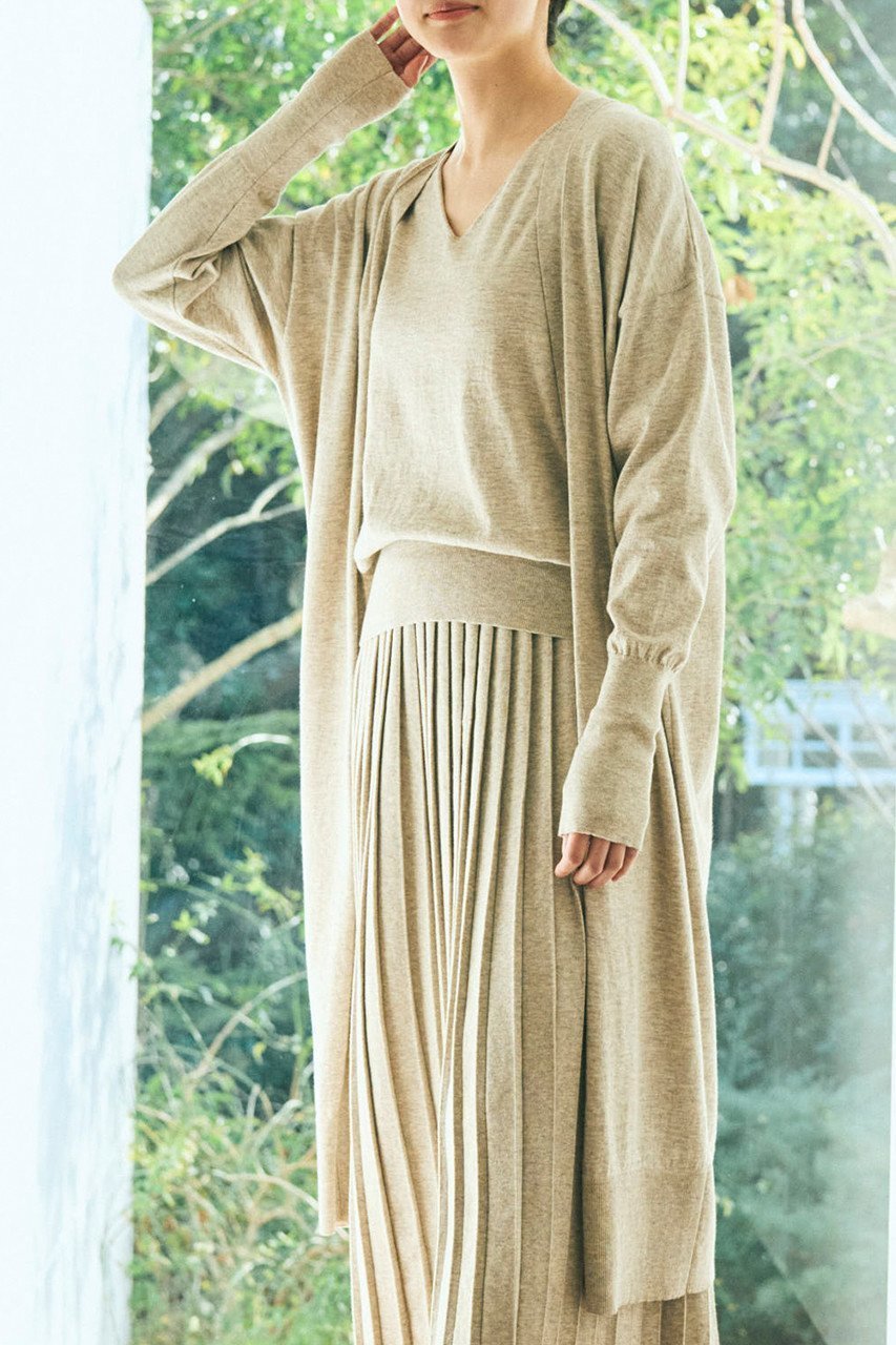 【プリスティン/PRISTINE】のヤク混ハイゲージロングカーデ 人気、トレンドファッション・服の通販 founy(ファニー) 　ファッション　Fashion　レディースファッション　Fashion for Women　トップス・カットソー　Cut & Sew Tops　ニット　Knit Tops & Sweaters　カーディガン・羽織り　Layered Style Cardigans　カーディガン　Cardigan, Knitwear　シンプル　Simple, Minimal　ロング　Long, Long-Length　夏　Summer　A/W・秋冬　Autumn/Winter　other-6|ID: prp329100002693707 ipo3291000000036906687