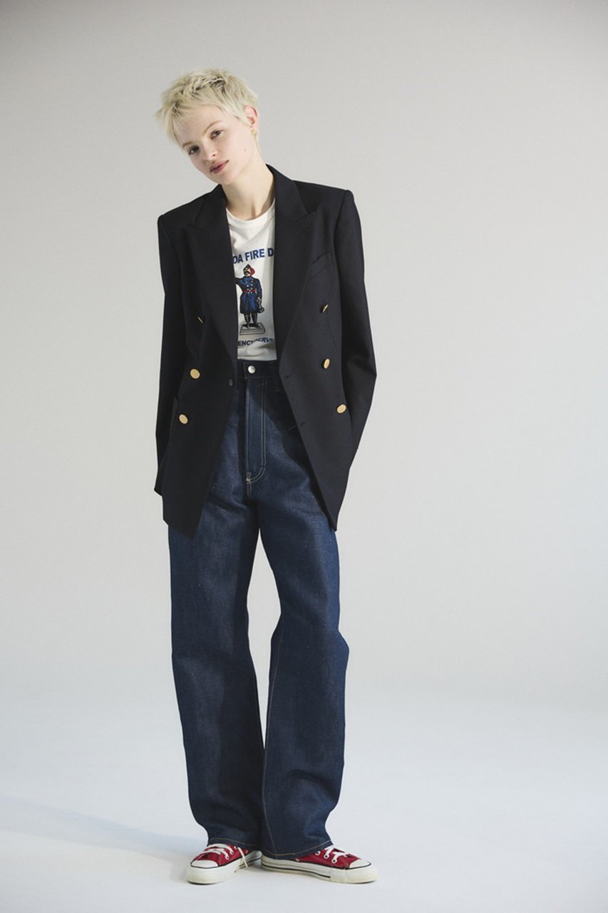 【オブラダ/Oblada】の1938 ハイウエストストレートデニムパンツ 人気、トレンドファッション・服の通販 founy(ファニー) 　ファッション　Fashion　レディースファッション　Fashion for Women　パンツ　Pants & Trousers　デニムパンツ・ジーンズ・美脚デニム　Denim Jeans & Pants　ダメージ　Distressed, Destroyed　デニム　Denim, Jeans Material　エレガント 上品　Elegant　other-8|ID: prp329100002713680 ipo3291000000035768207