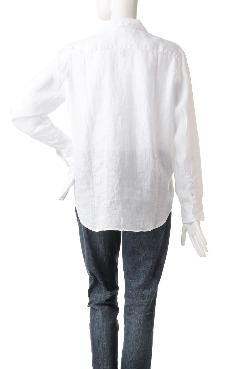 【フランク&アイリーン/Frank&Eileen】のEILEEN ホワイトリネンシャツ 人気、トレンドファッション・服の通販 founy(ファニー) 　ファッション　Fashion　レディースファッション　WOMEN　トップス・カットソー　Tops/Tshirt　シャツ/ブラウス　Shirts/Blouses　シンプル　Simple　スリーブ　Sleeve　リネン　Linen　ロング　Long　定番　Standard　長袖　Long Sleeve　other-4|ID: prp329100002717780 ipo3291000000031419445