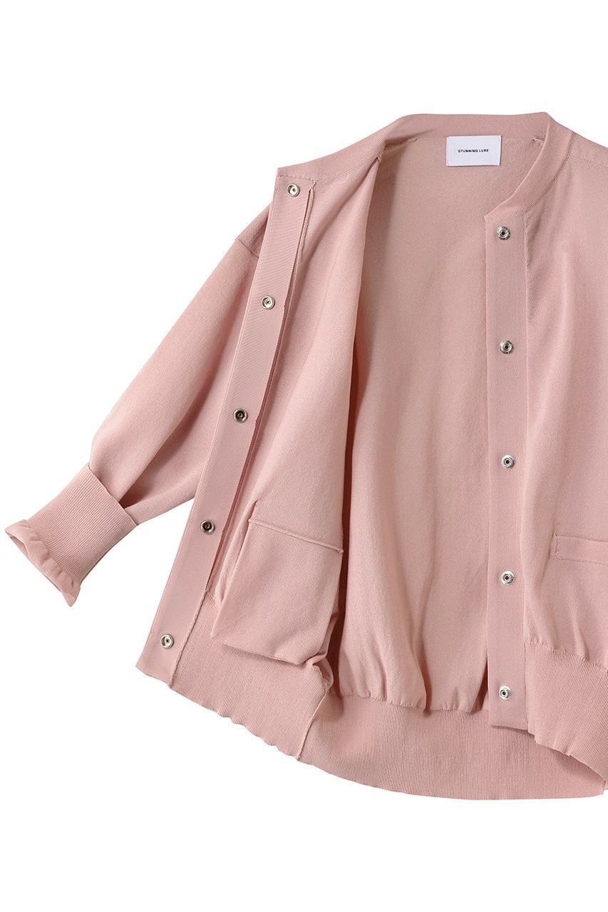 【スタニングルアー/STUNNING LURE】のハイツイストニットブルゾン 人気、トレンドファッション・服の通販 founy(ファニー) 　ファッション　Fashion　レディースファッション　WOMEN　アウター　Coat Outerwear　ジャケット　Jackets　ブルゾン　Blouson/Jackets　シンプル　Simple　ジャケット　Jacket　ブルゾン　Blouson　ポケット　Pocket　エレガント 上品　Elegant　NEW・新作・新着・新入荷　New Arrivals　other-6|ID: prp329100002731485 ipo3291000000031887479